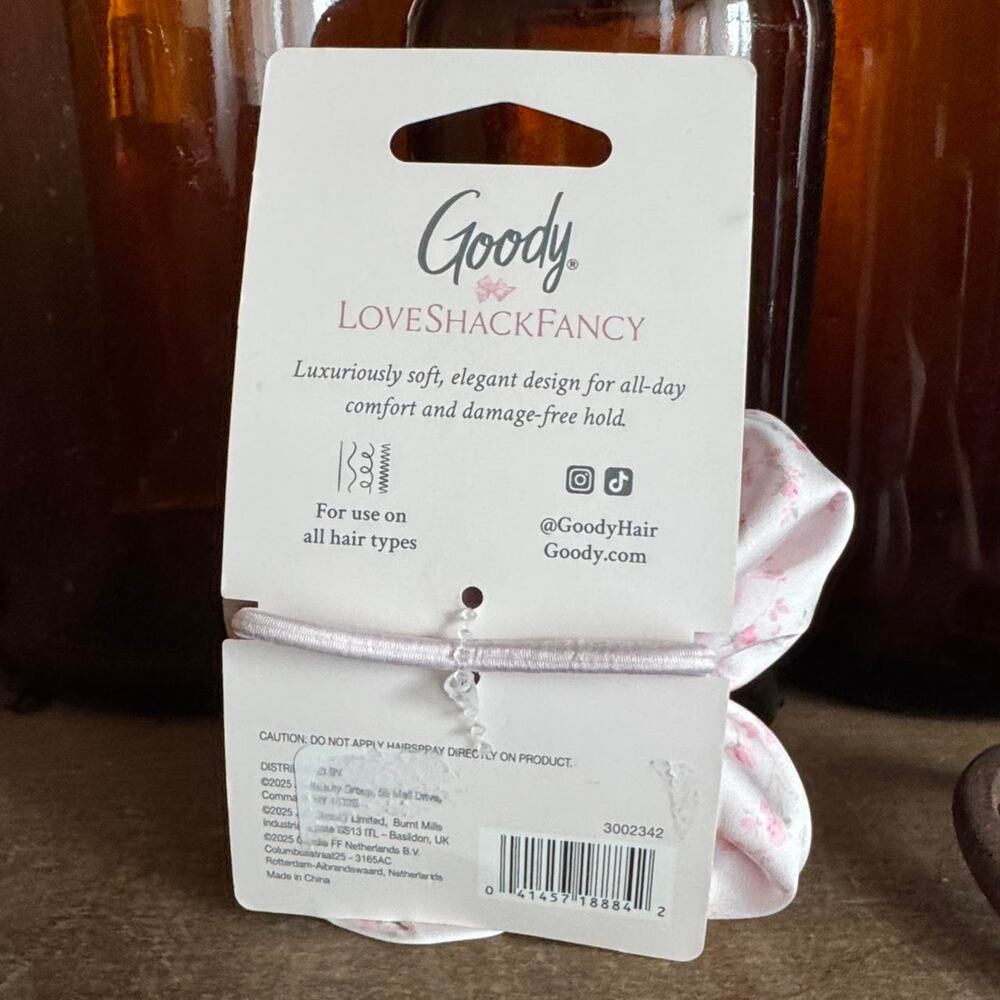 Goody loveshackfancy pink floral hair tie - Picture 4 of 4